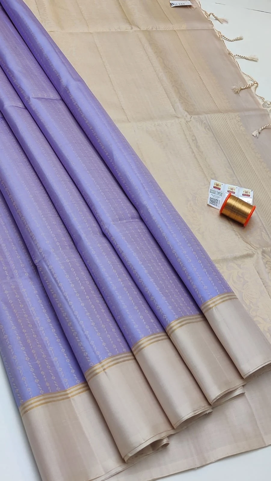 Kanchipuram Soft Silk Saree - Lavender